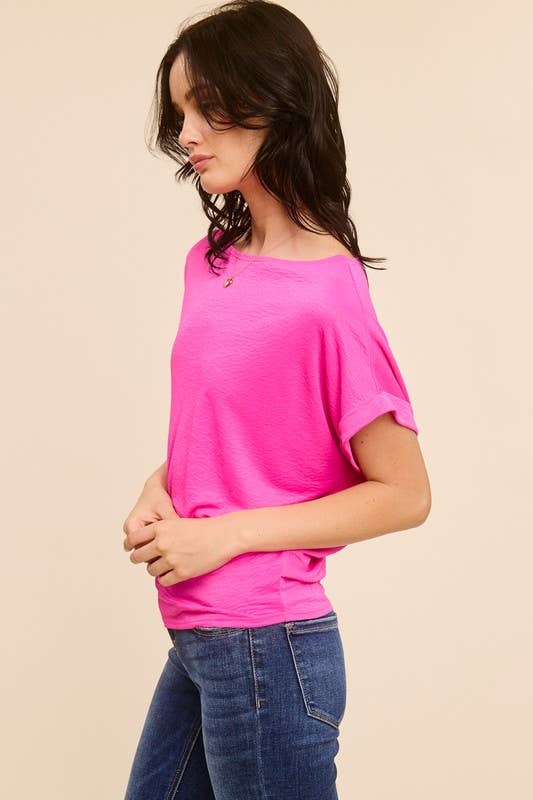 Relaxed Dolman Sleeve Top