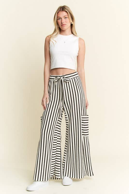Striped Wide Leg Pants