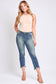 High Rise Cropped Kick Flare Jeans