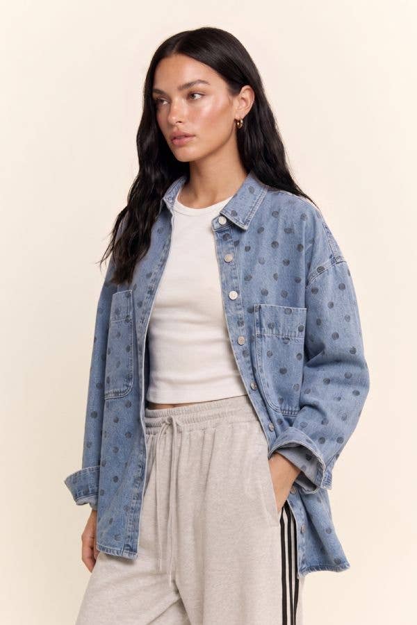 Dot's the Point Denim Jacket