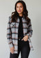 Gray, Red, Camel & Black Plaid Flannel – Bleached Dip Contrast