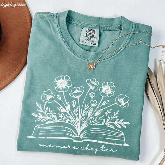 One More Chapter Floral Book Tee