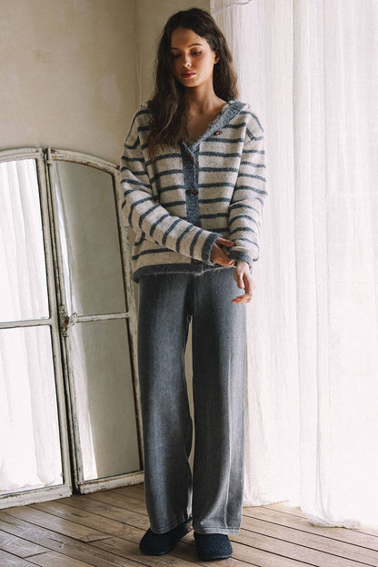 Cloud Nine Wide-Leg Sweater Pants