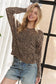 Long Sleeve Leopard Print Sweater