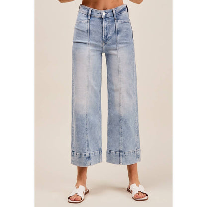 Easy Days Mid Rise Wide Leg Denim Jeans