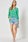 Paisley Emerald 3/4 Sleeve Top