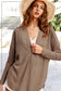 Soft Waffle Knit Button Down Cardigan