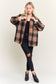 Plaid Sherpa-Lined Button Down Shacket