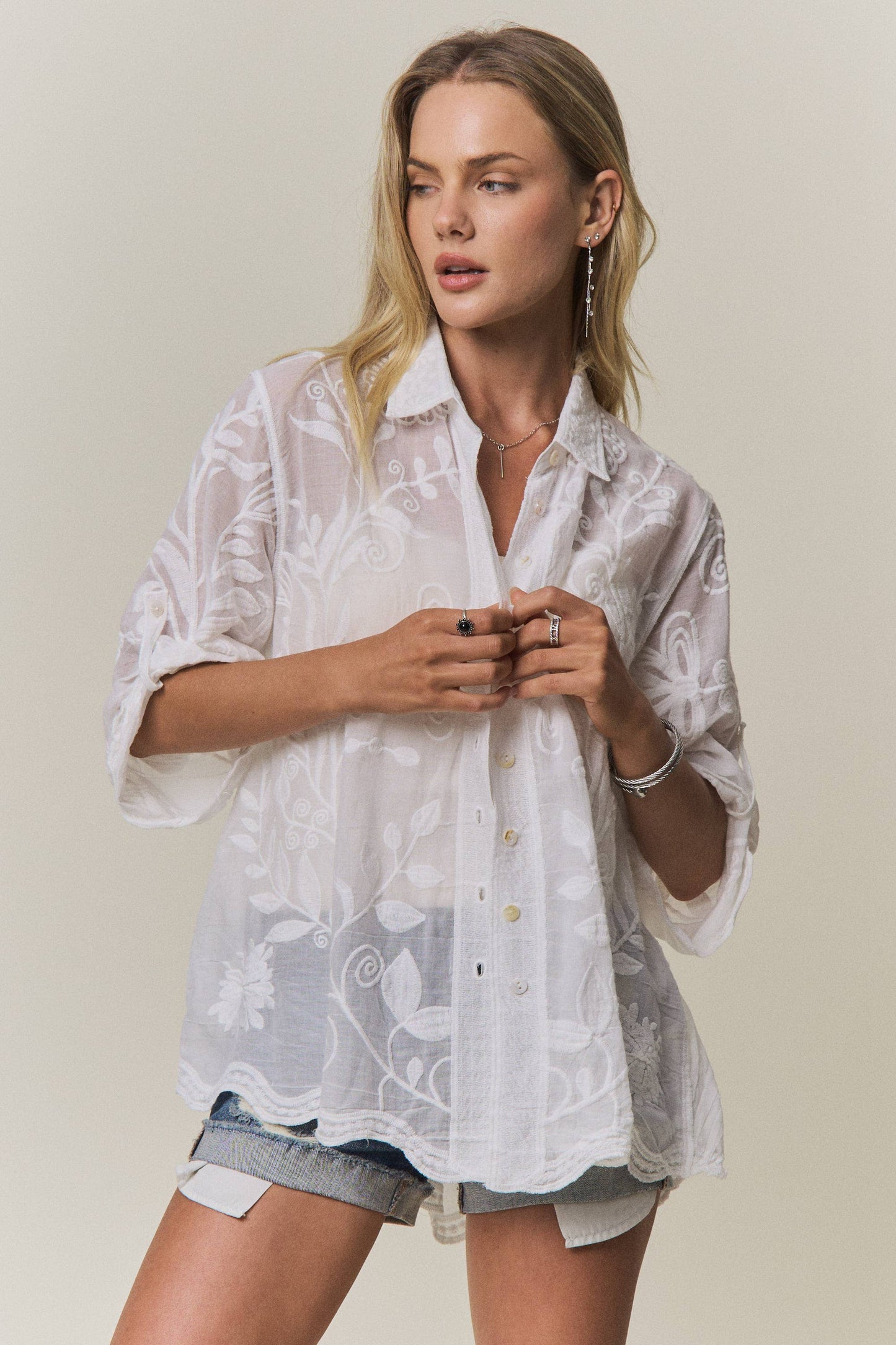 Wildflower Wanderer Embroidered Top