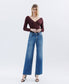 ✨ High Rise Studded Wide Leg Jeans – Lightly Distressed ✨