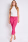 Hyperstretch Cropped Kick Flare Pants in French Pink