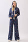Patriotic Dog Print Wide-Leg Lounge Pants