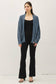 Open-Front Crochet Knit Cardigan