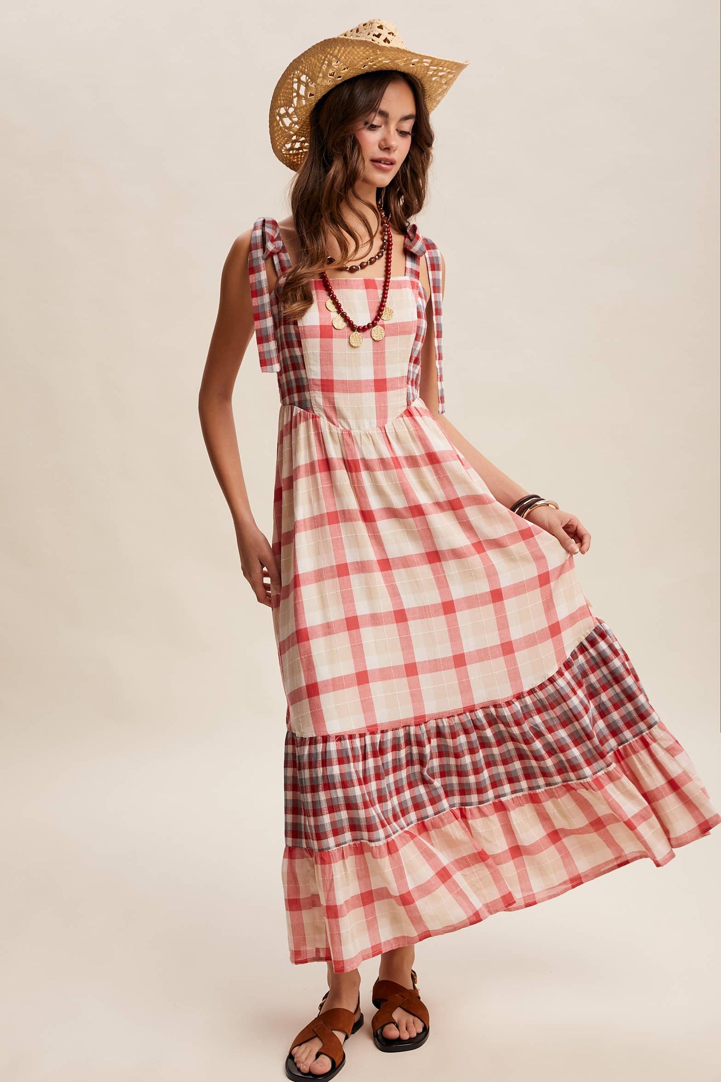 Gingham Days Maxi Dress