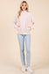 Floral Ribbed Quarter Zip