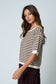 Brown Sugar & Cream Stripe Sweater