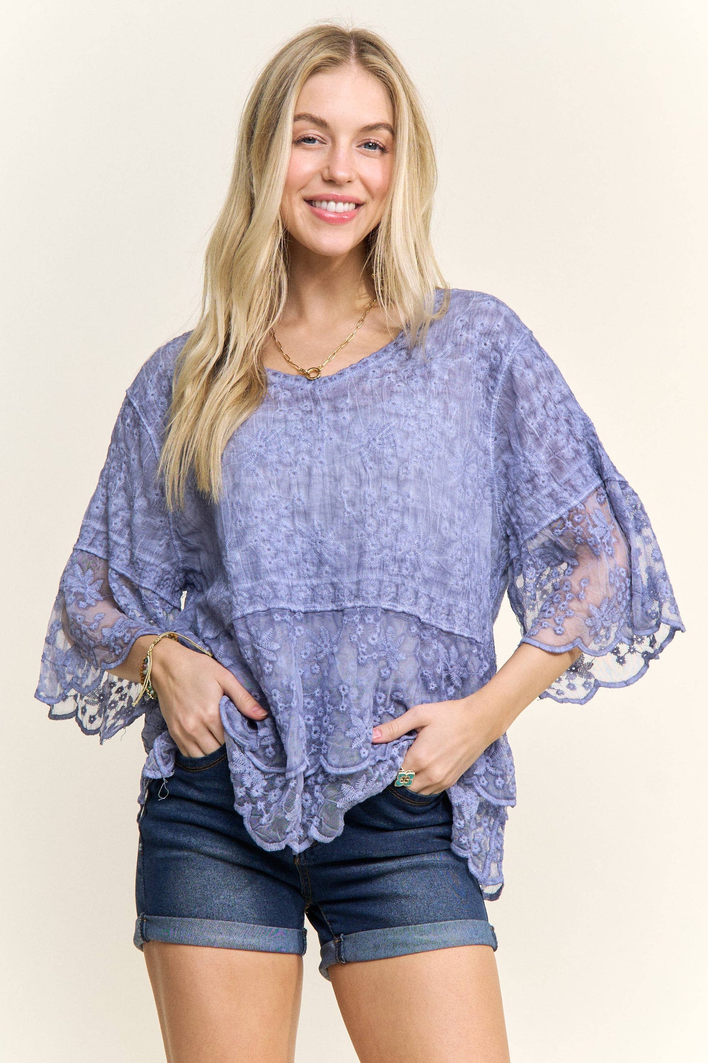 Wildflower Whimsy Lace Blouse