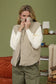 Zip-Up High Collar Quilted Fleece-Lined Puffer Vest