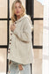 Oversized Hooded Button Down Cardigan