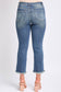 High Rise Cropped Kick Flare Jeans