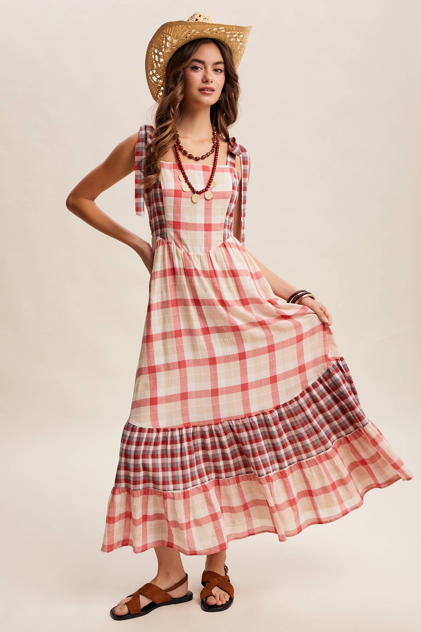 Gingham Days Maxi Dress