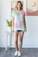 Textured Color Block Patchwork Top