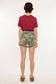 KanCan High Rise Camo Print Stretch Shorts