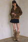 Wild About You Leopard Button-Down Sweater