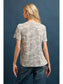 Slub Camo Print Crew Neck Tee