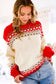 Red & White Fair Isle Cozy Knitted Sweater