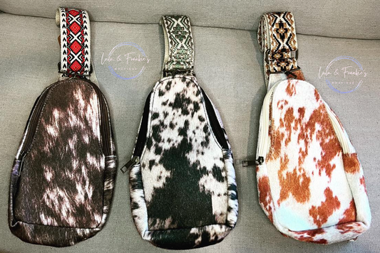 Cow Hide Sling Bag