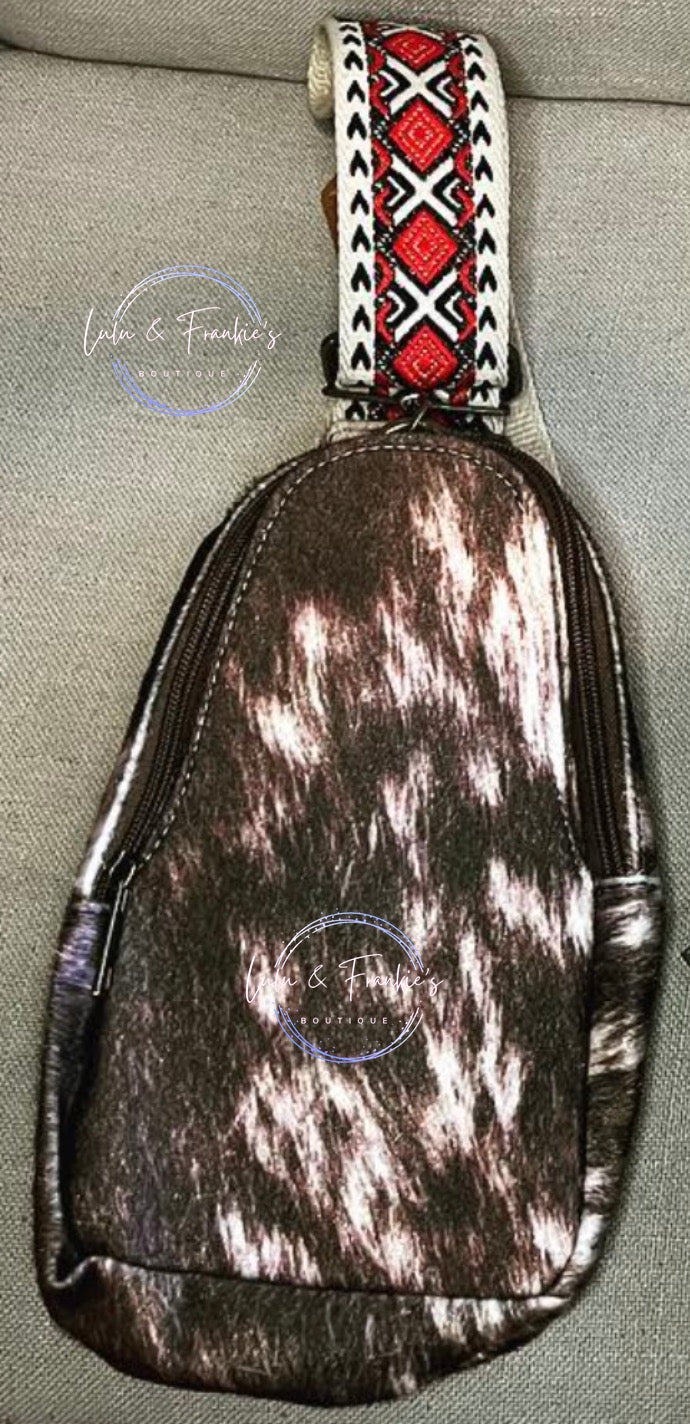 Cow Hide Sling Bag