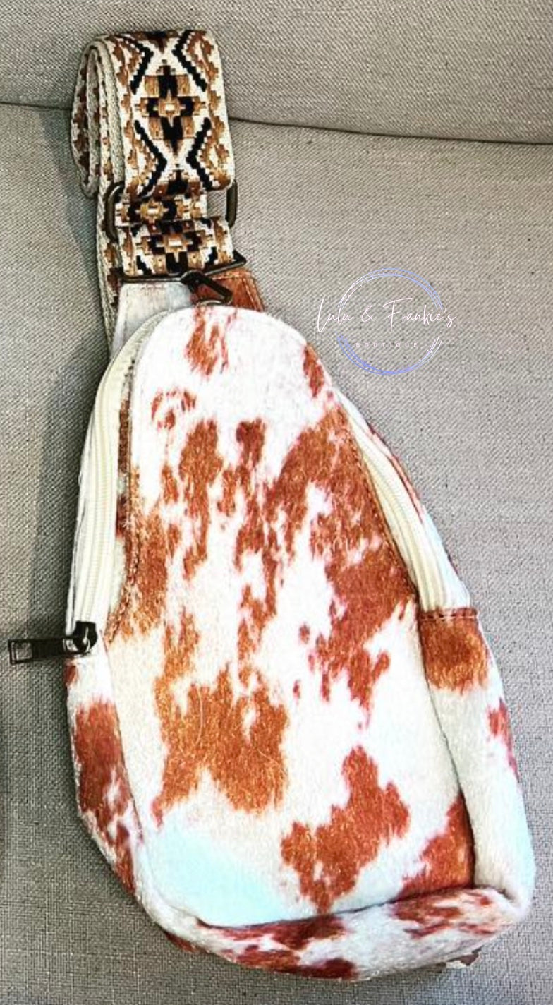 Cow Hide Sling Bag